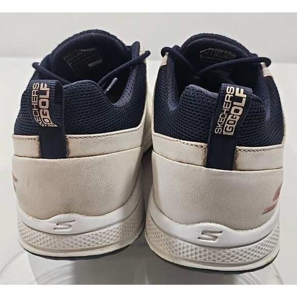 Sketchers Go Golf~Mens Size 10~White GoGa MAX Waterproof Gripflex Leather Shoes - Picture 6 of 14